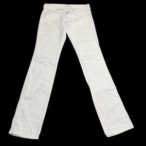 7 For All Mankind Women’s White 27x34 Straight Leg Jeans***